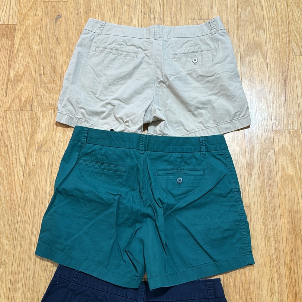 J. Crew Women’s Shorts Bundle — Beige, Green, Navy - Picture 5 of 5